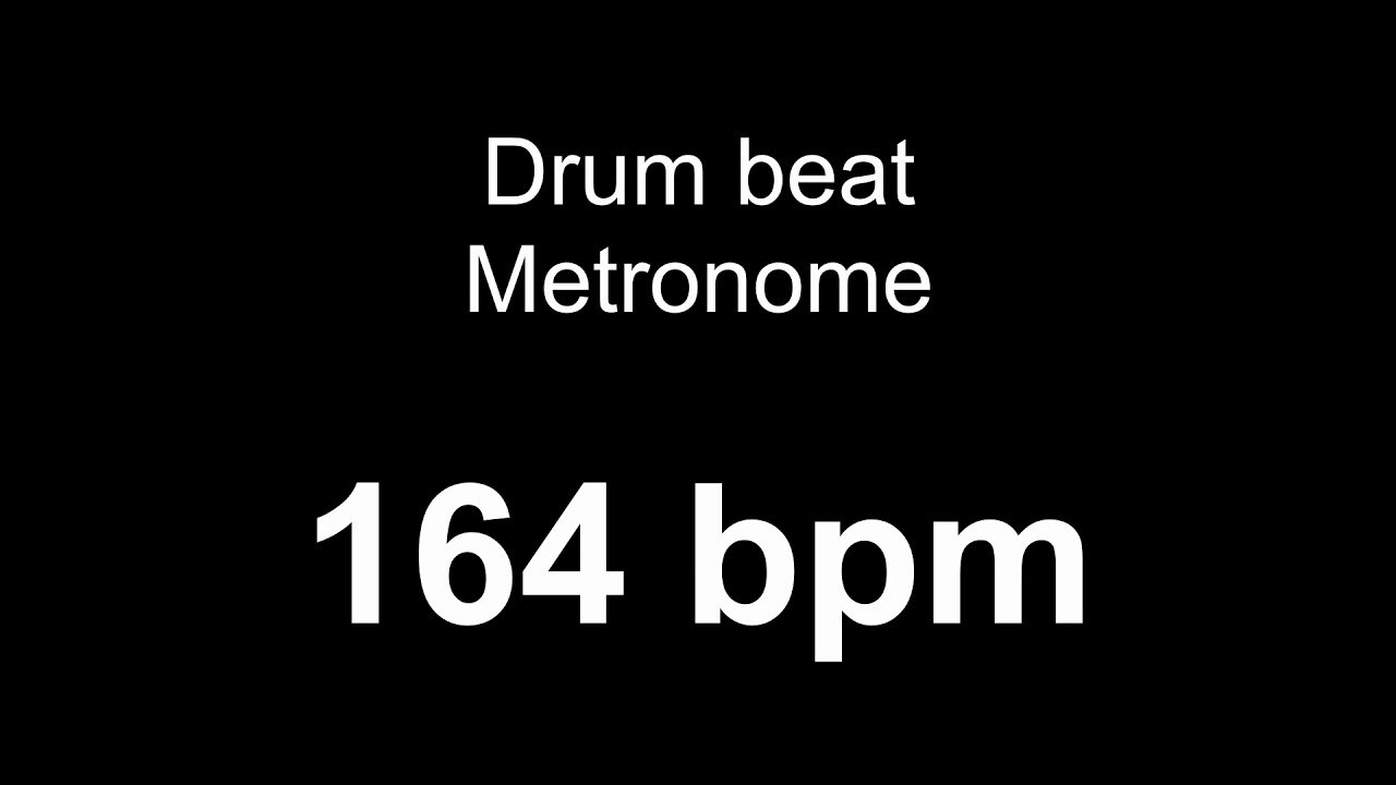 164 bpm metronome drum