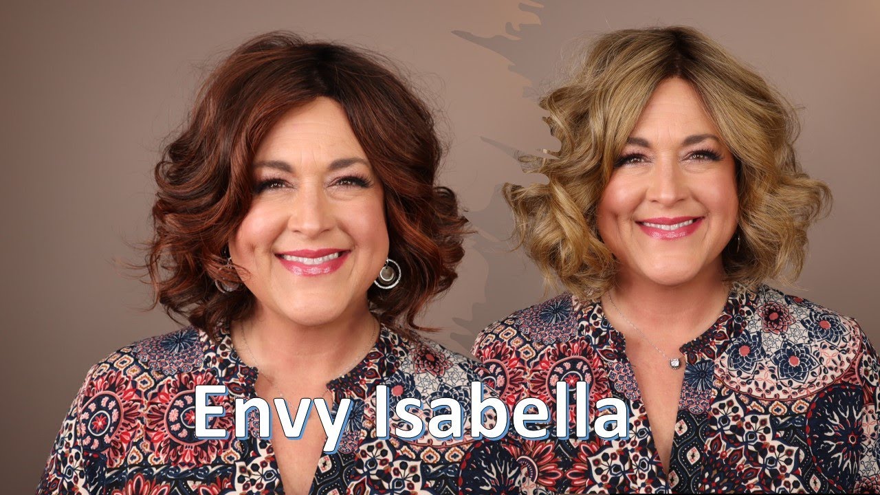 Envy ISABELLA in TWO COLORS a blonde and a brunette | Envy Hair synthetic human hair blend | CURLY!!