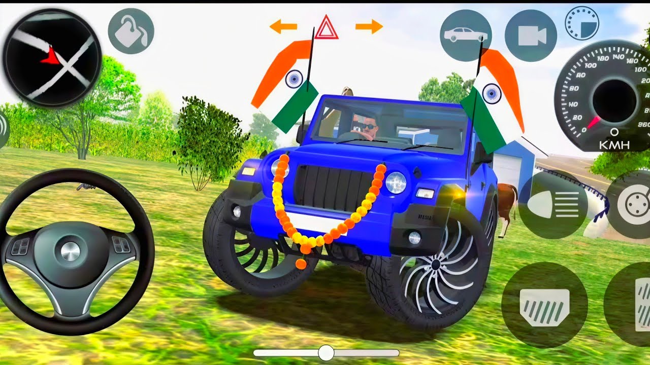 Modified Mahindra Thar😈Games:Indian Red Thar (Gadi Wala Games)Car Game Android Game -#2025 part 11