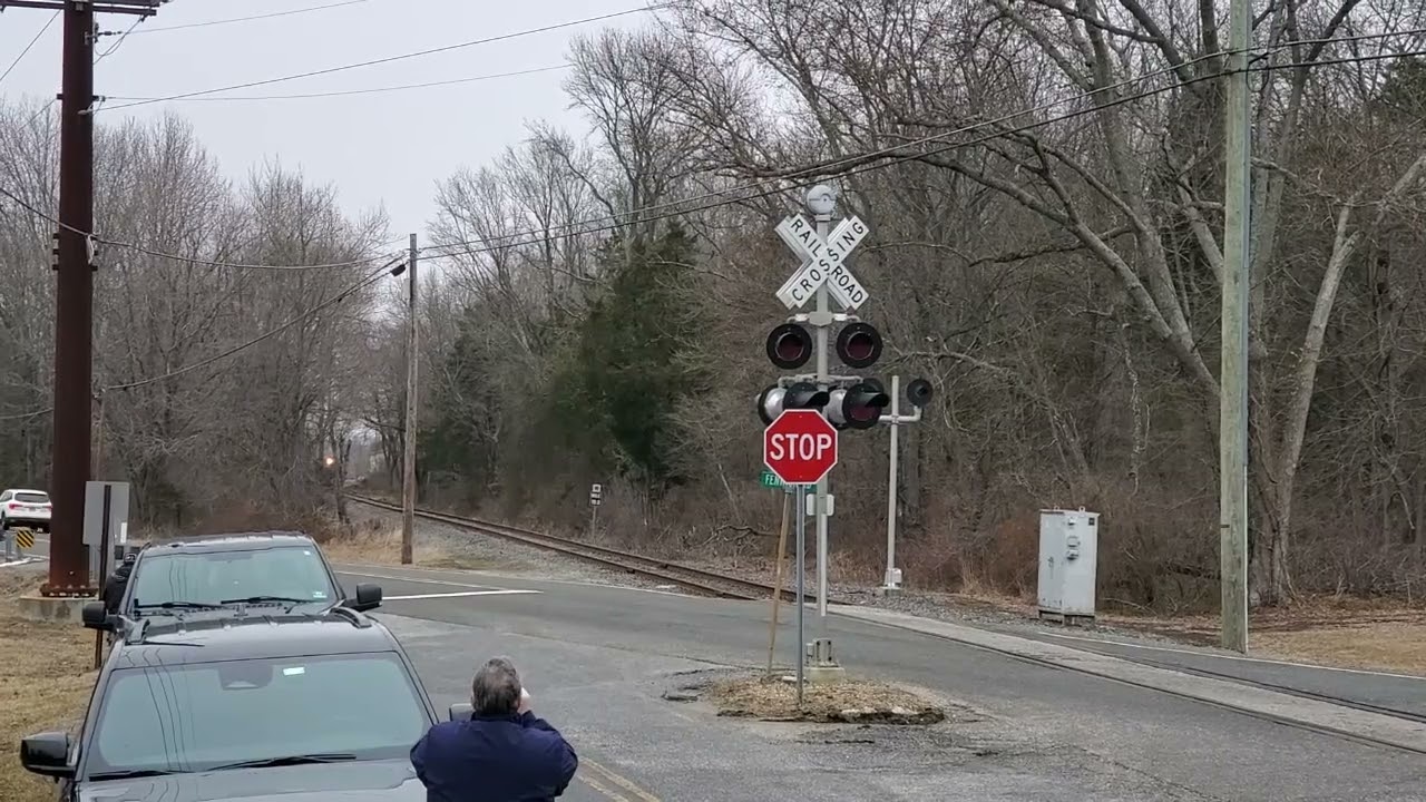 Woodstown Central #9 0-6-0 chasing steamtrain in the rain!  Around Woodstown,NJ 2-15-25