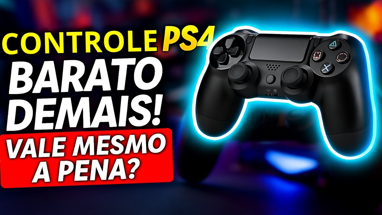 Controle PS4 Barato Demais! Vale Mesmo a Pena? 🤔