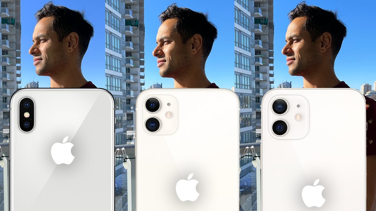 Comparação CAMERAS iPhone X, 11 e 12