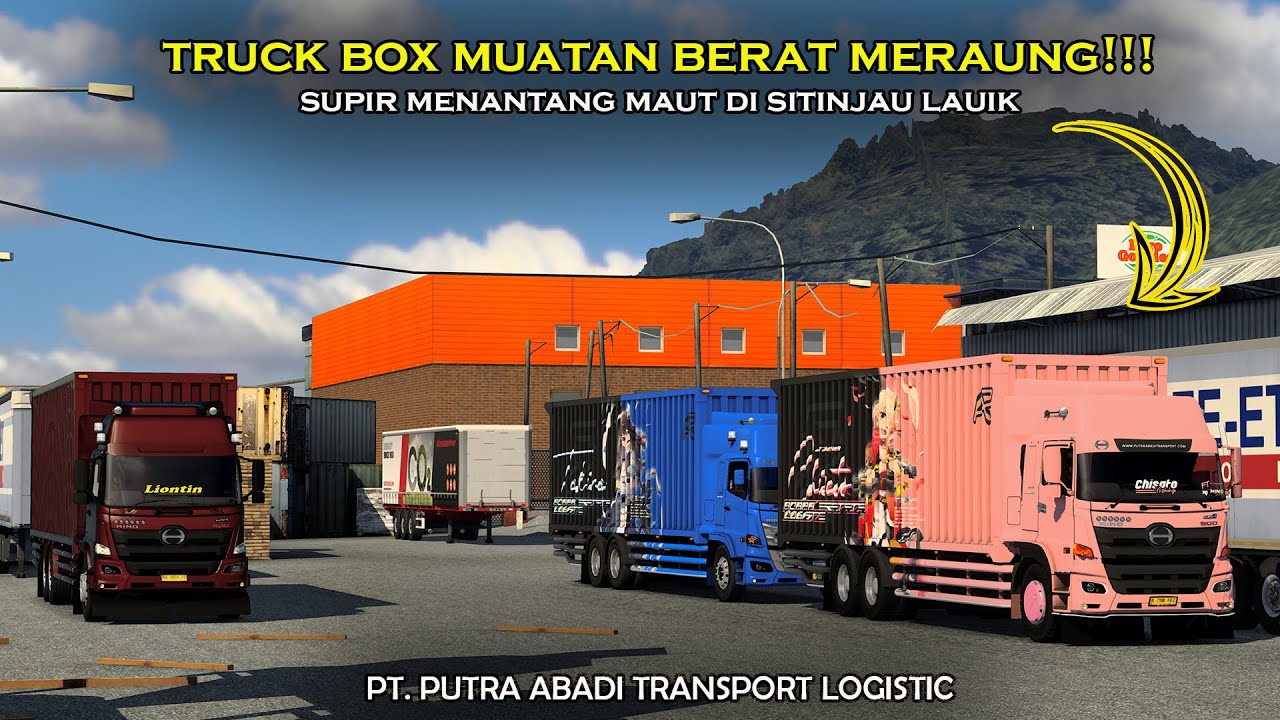 CONVOY ‼️ TRUCK HINO 500 MUATAN BAHAN FURNITURE 🚨 SITINJAU LAUIK | ETS2 #ets2