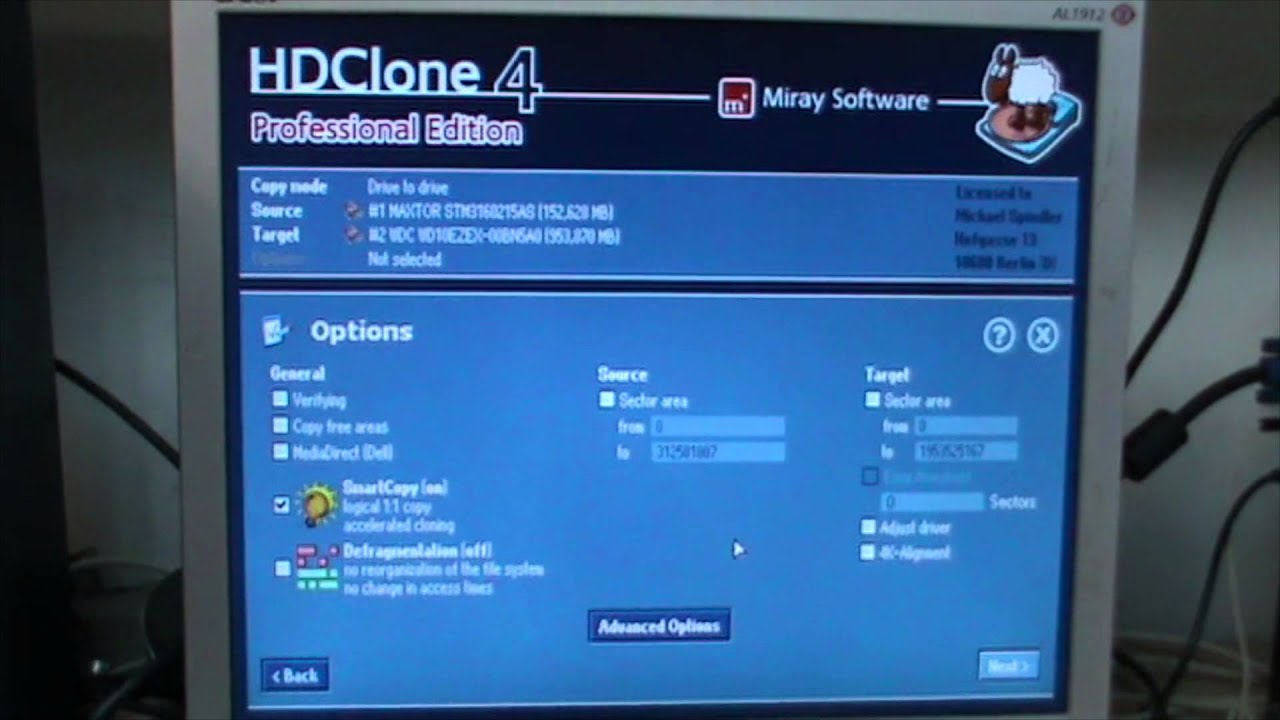 Cómo clonar un disco duro con HDClone