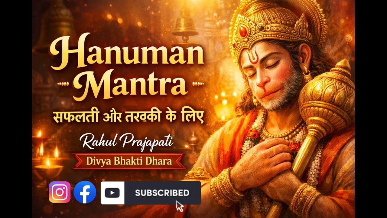 Superfast Hanuman Mantra | सफलता और तरक्की के लिए शक्तिशाली हनुमान मंत्र | Morning Bhakti | Rahul