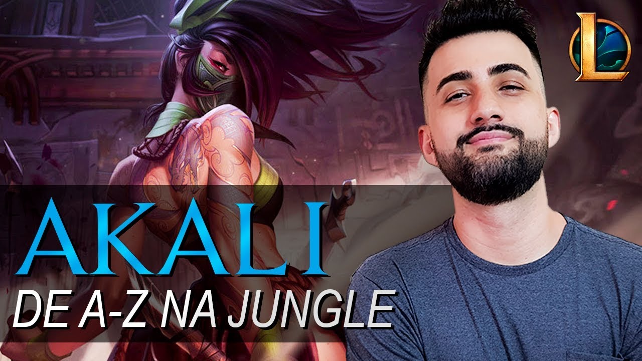 JOGANDO DE A a Z NA JUNGLE: AKALI | MUITO DANO E MUITA MOBILIDADE NO GANK!