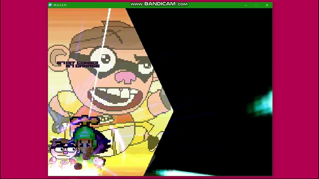 MUGEN REQUEST:June by (GTFoxN6Y) and Super Better Luigi vs Chum Chum|MUGEN ALL STARS 1.1B✅