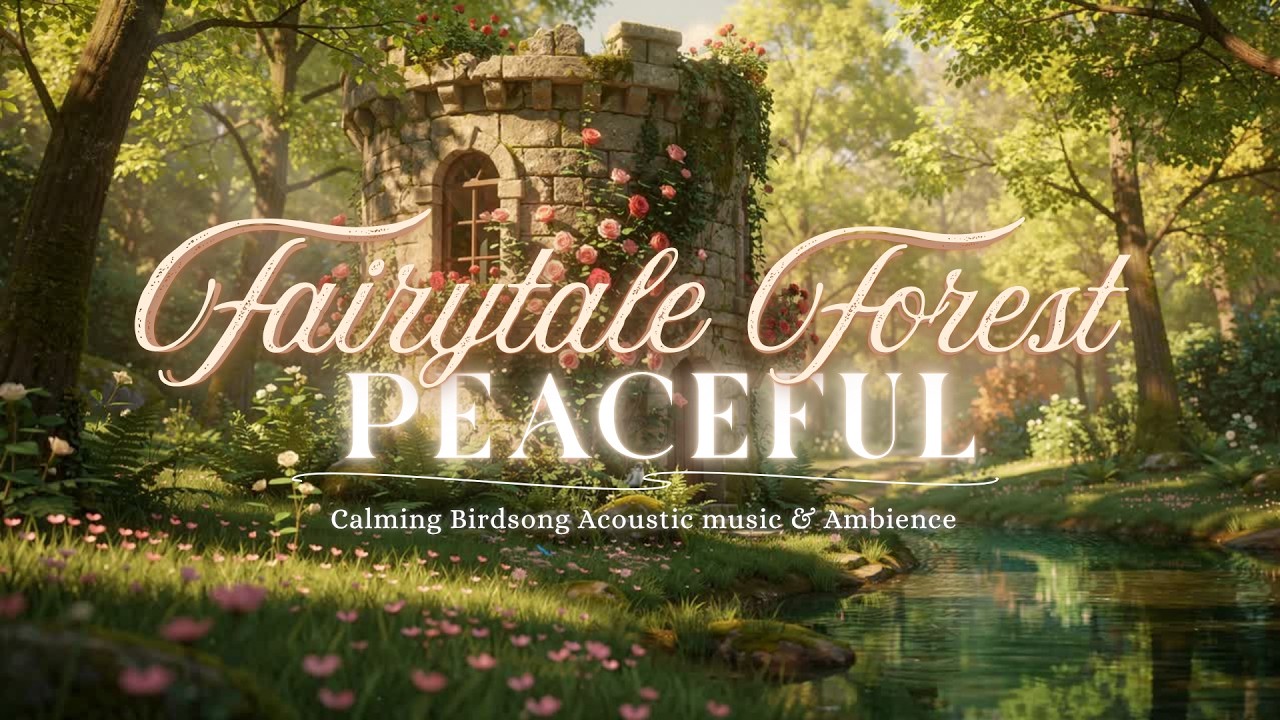 Fairytale Forest Ambience 🌿 Peaceful Birdsong & Relaxing Acoustic Music