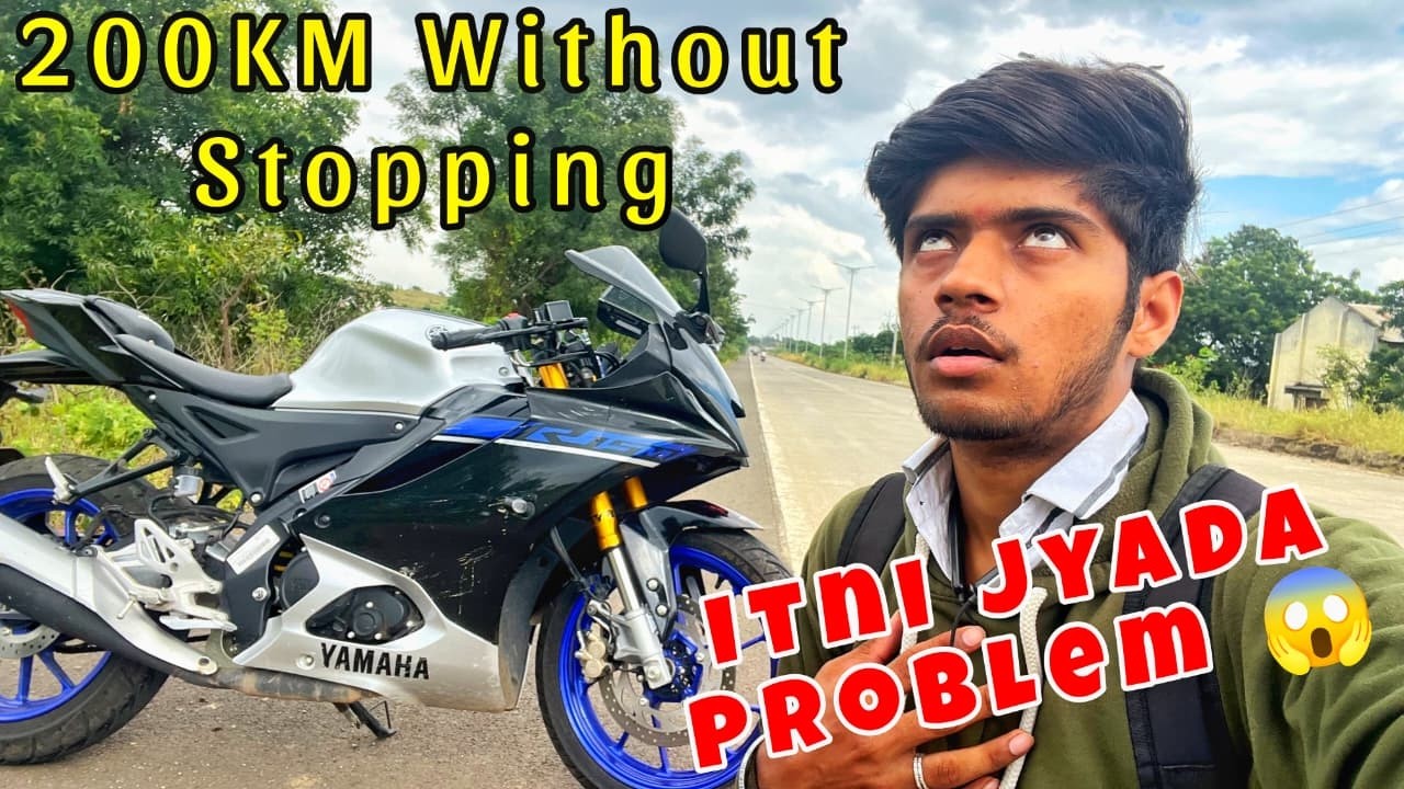 R15M 200KM Nonstop Riding Challenge 😱 | Yamaha R15M Long Ride Test | 200KM WIthout Stopping