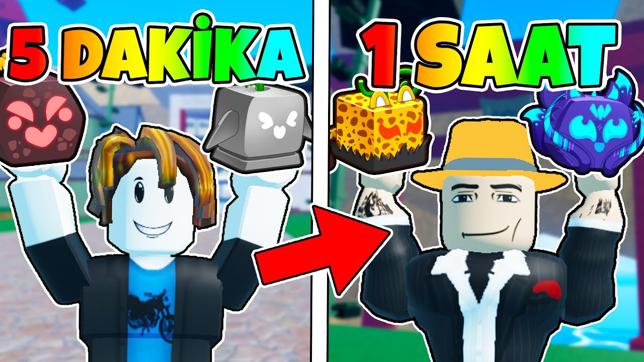 1 GÜNÜM BOYUNCA BLOX FRUİTS OYNADIM! 😱 | Roblox Türkçe