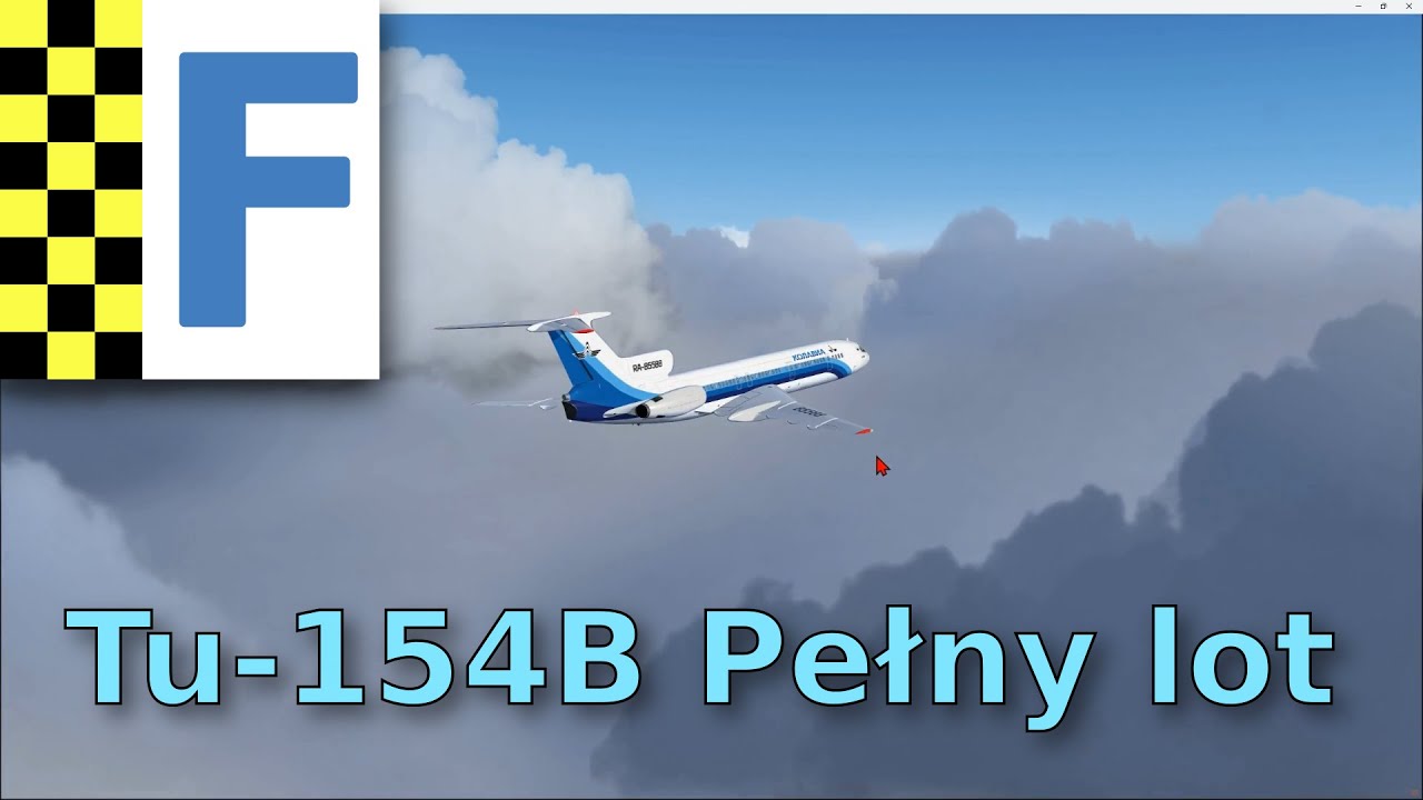 Tu-154B Pełny przelot | FlightGear 2020 (106)