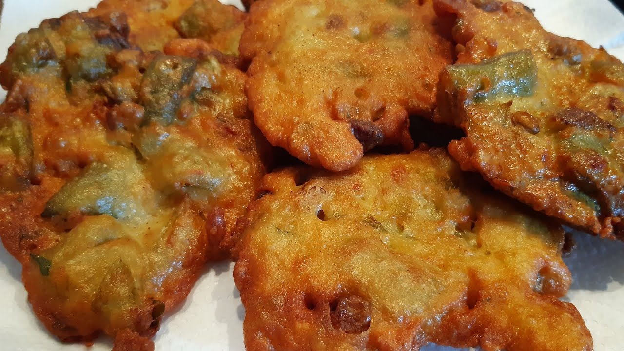 TORTILLITAS de judías verdes, buñuelos de HABICHUELAS