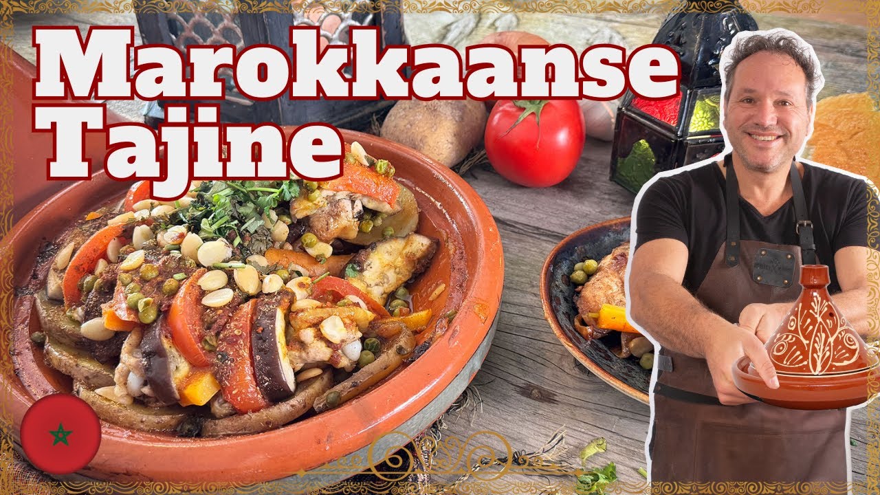 Marokkaanse Tajine Met Kip & Groenten - Authentiek Stoofgerecht Uit Marokko 🇲🇦