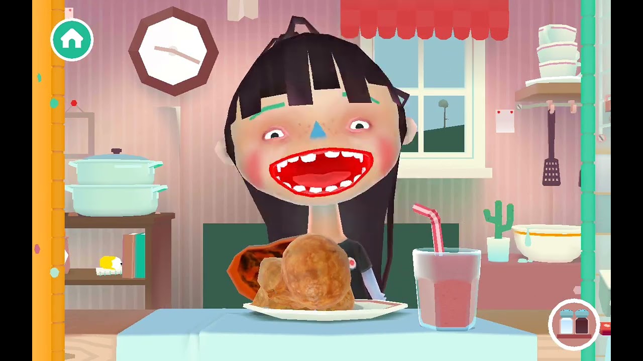 I play toca kitchen for the first time!