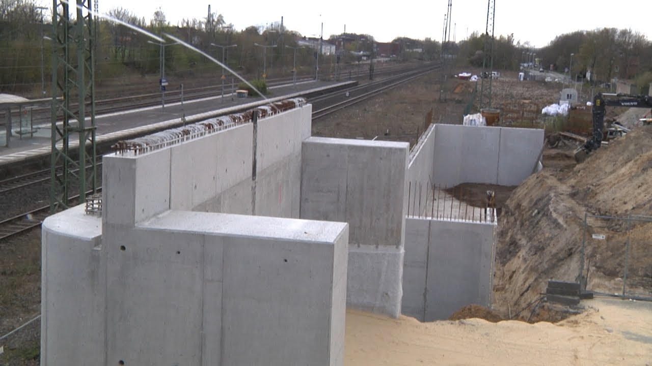 Baufortschritt am Bahnhof Dülmen