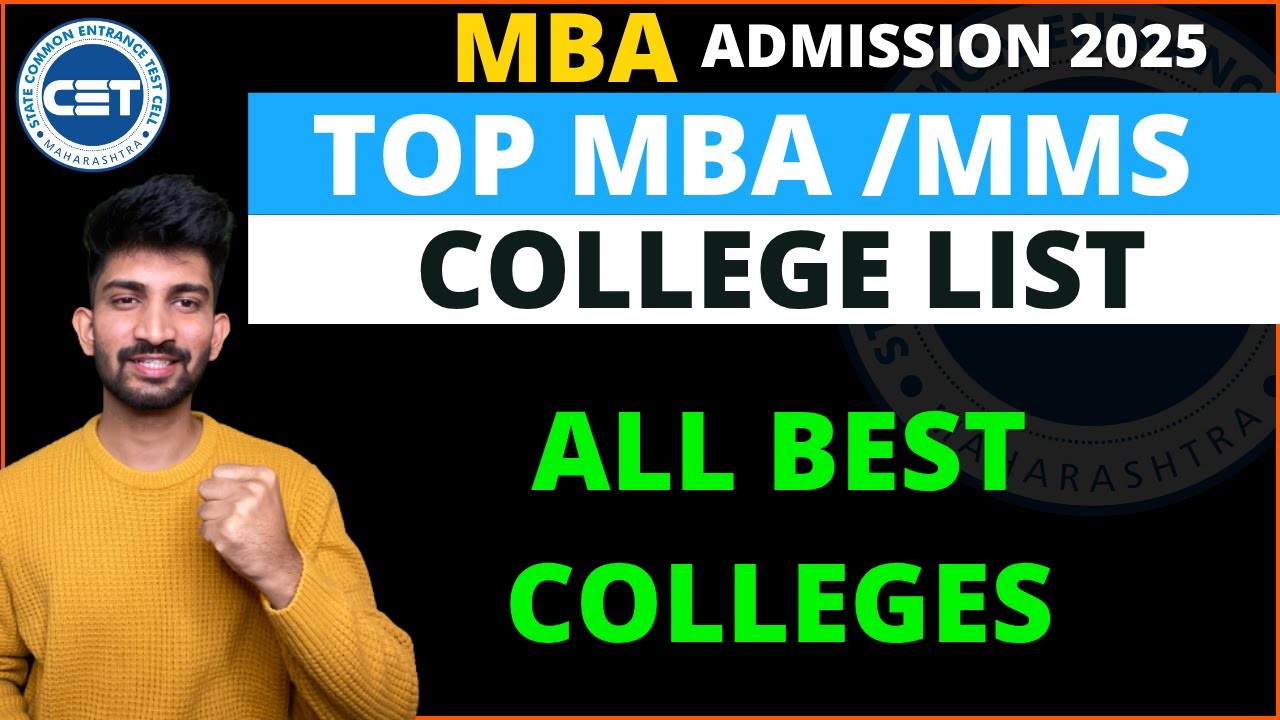 Top MBA Colleges for CAP ROUND 1 | Mba Admission Process 2025