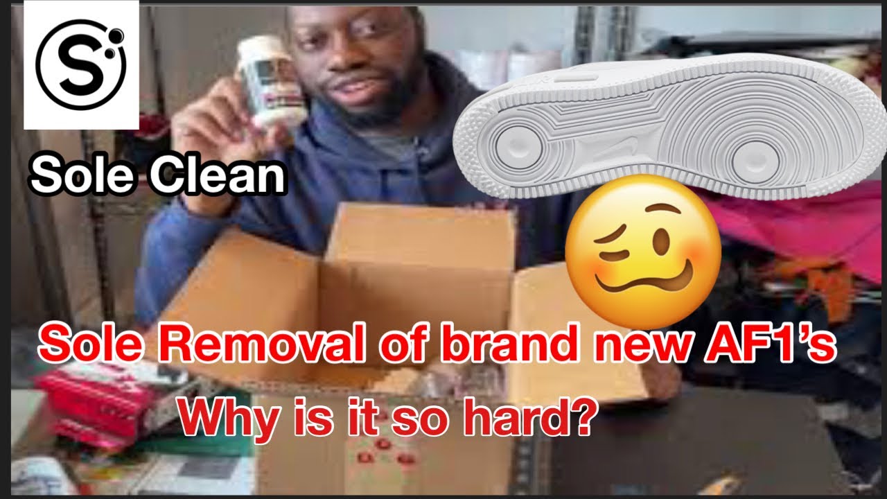 How to remove Nike Air Force 1 Soles |Package from Sole Clean in Toronto