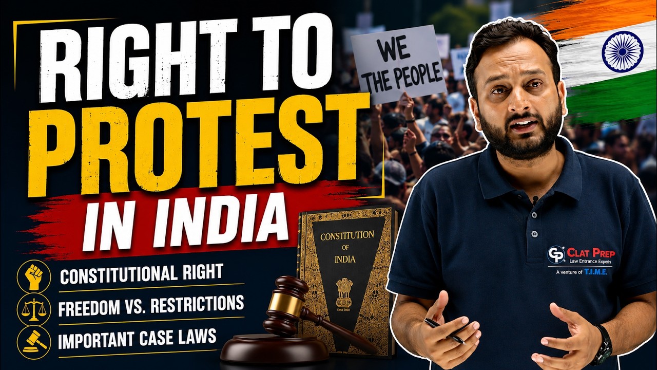 Right to protest in India | CLAT 2027 | Clat Prep