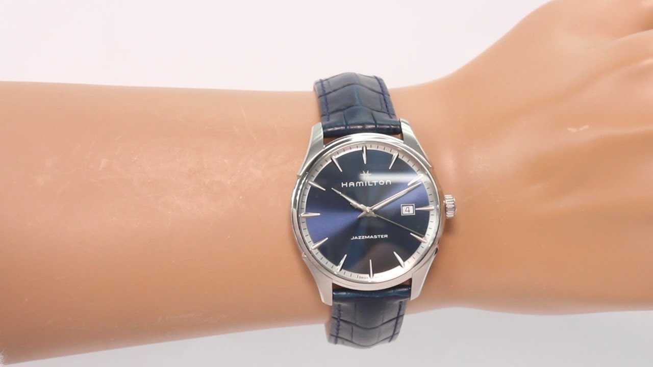 Hands on with the Hamilton H32451641 Jazzmaster Swiss Quartz Watch, Blue Strap