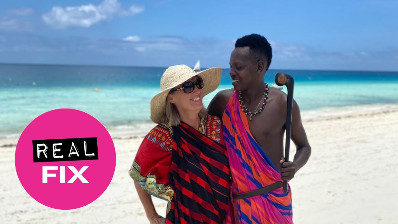 Woman moved 9,000 miles away to marry a Maasai warrior 30 years younger than her | SWNS