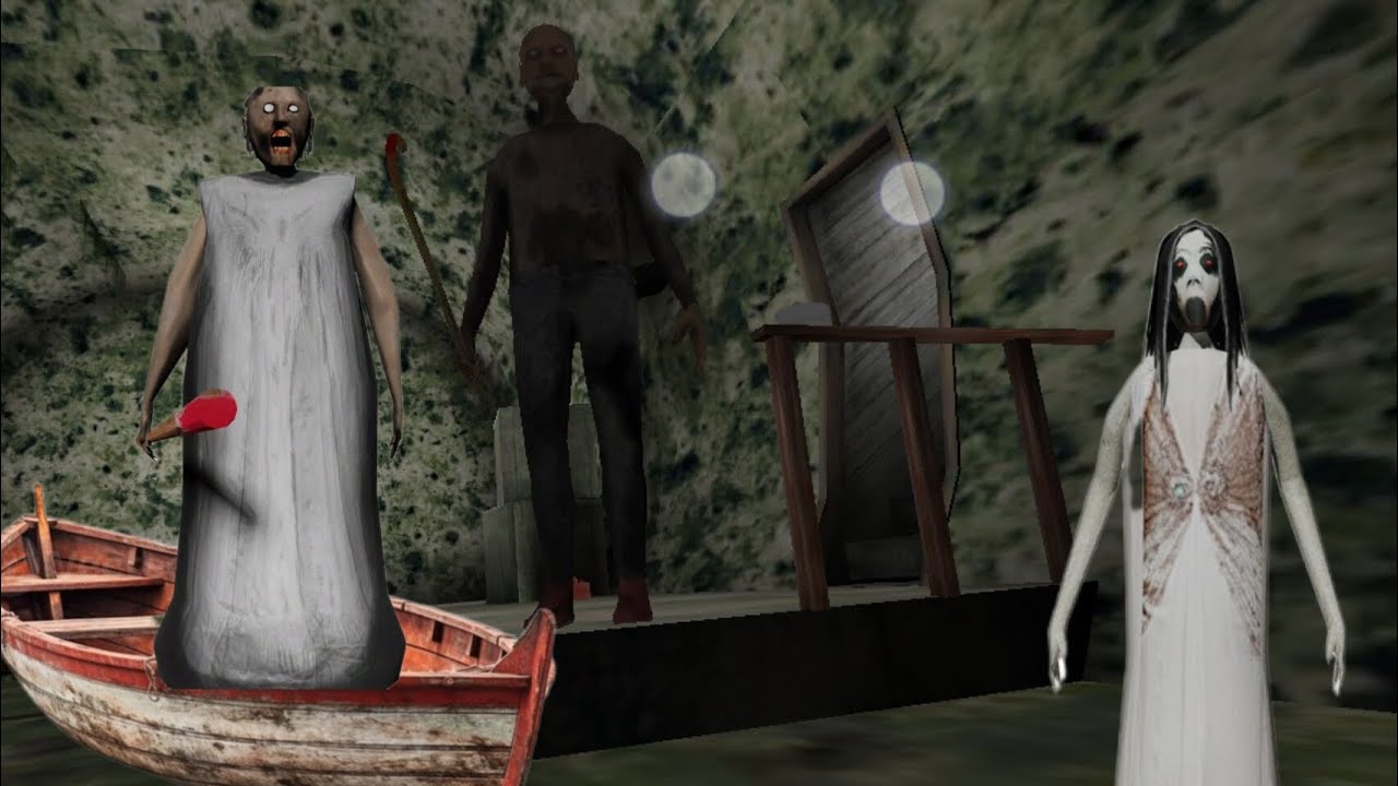 GRANNY CHAPTER 2 | BOAT ESCAPE FROM GRANDPA HOUSE MK IB3D X GAMER 