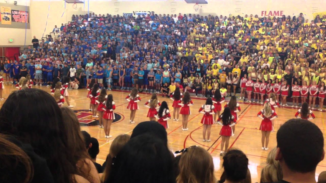 Lodi High School Back to School Rally 2014 LHS Drill