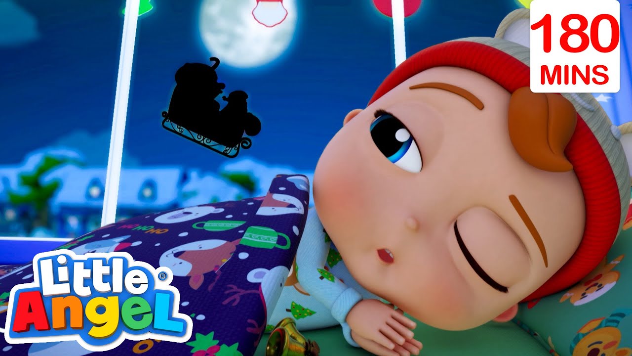 Baby John Waits For Christmas🎅🏻 | Bingo and Baby John | Little Angel Nursery Rhymes and Kids Songs