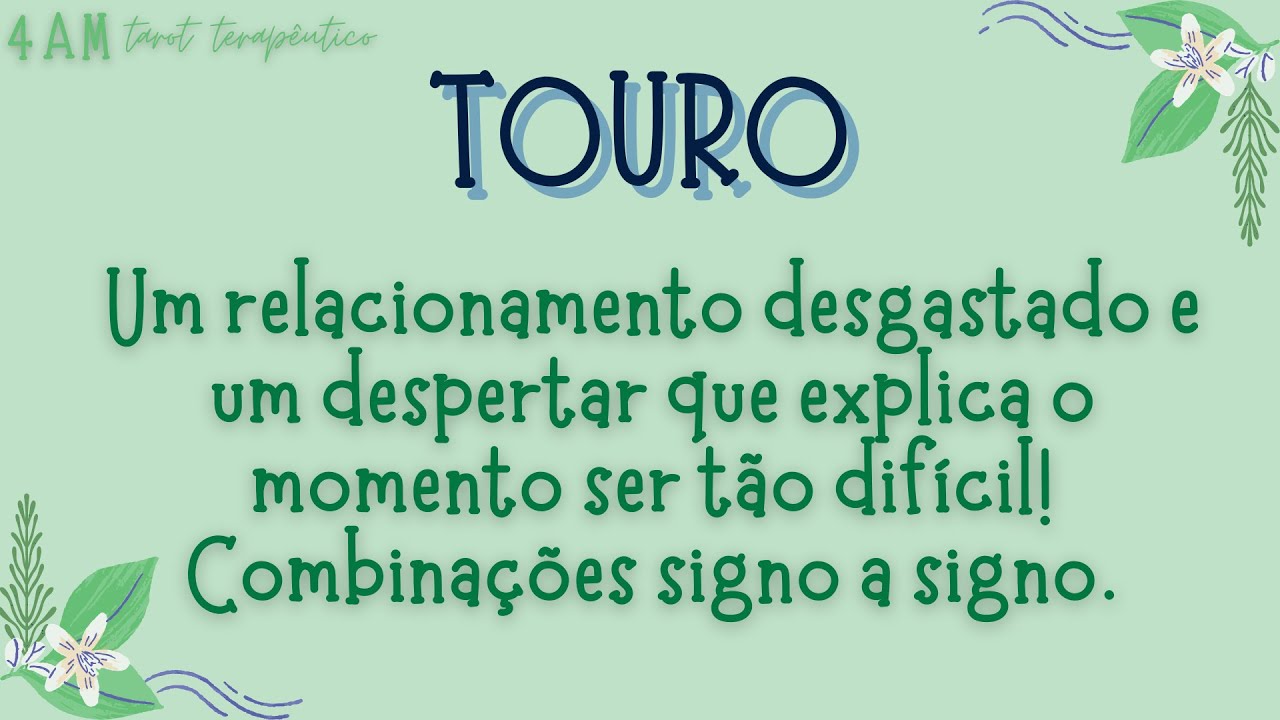 ♉TOURO♉ ISSO VAI TE FAZER ENTENDER POR QUE MUITAS COISAS NÃO ESTÃO DANDO CERTO