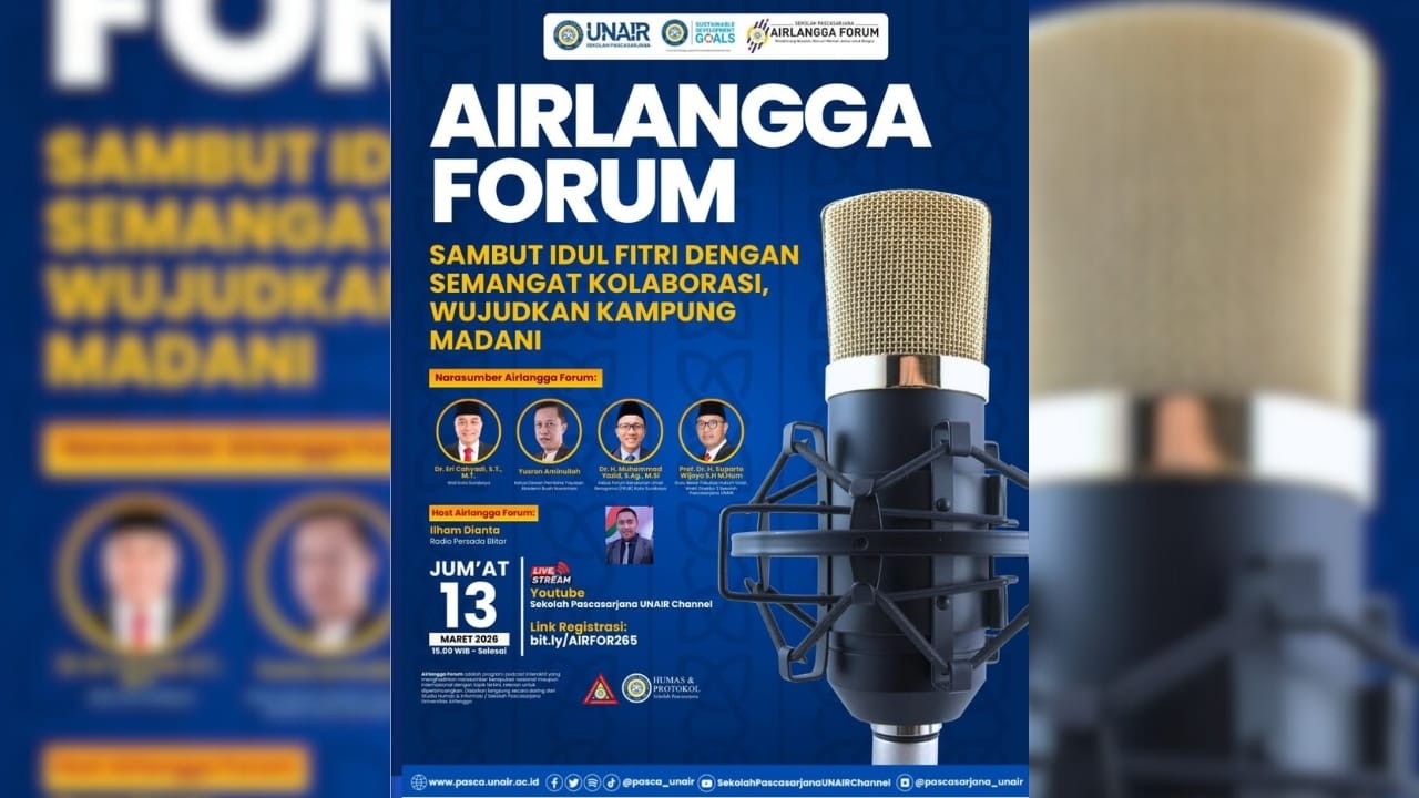 🔴 AIRLANGGA FORUM: SAMBUT IDUL FITRI DENGAN SEMANGAT KOLABORASI, WUJUDKAN KAMPUNG MEDANI ‼