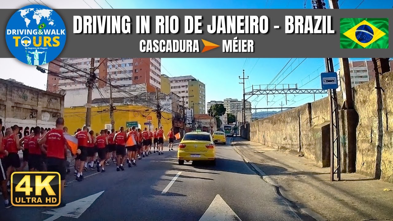 【4K】Driving in Rio de Janeiro -  From Cascadura to Méier | D&W Tours