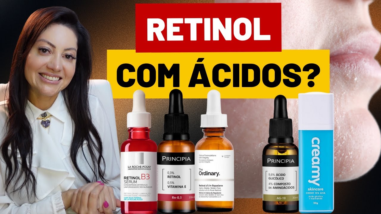 Posso usar RETINOL com ÁCIDO GLICÓLICO? Descubra COMO UTILIZO retinol no verão | Dra. Greice Moraes