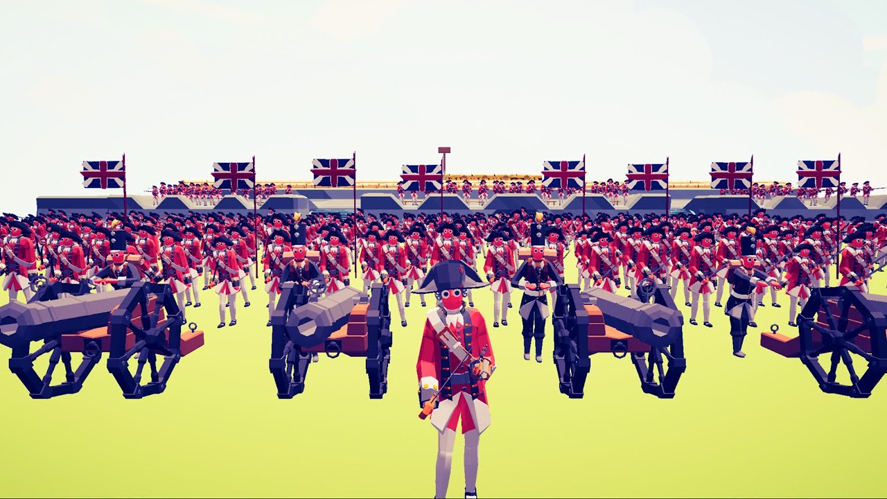 Смогут ли британские солдаты захватить форт повстанцев? - Totally Accurate Battle Simulator Tabs