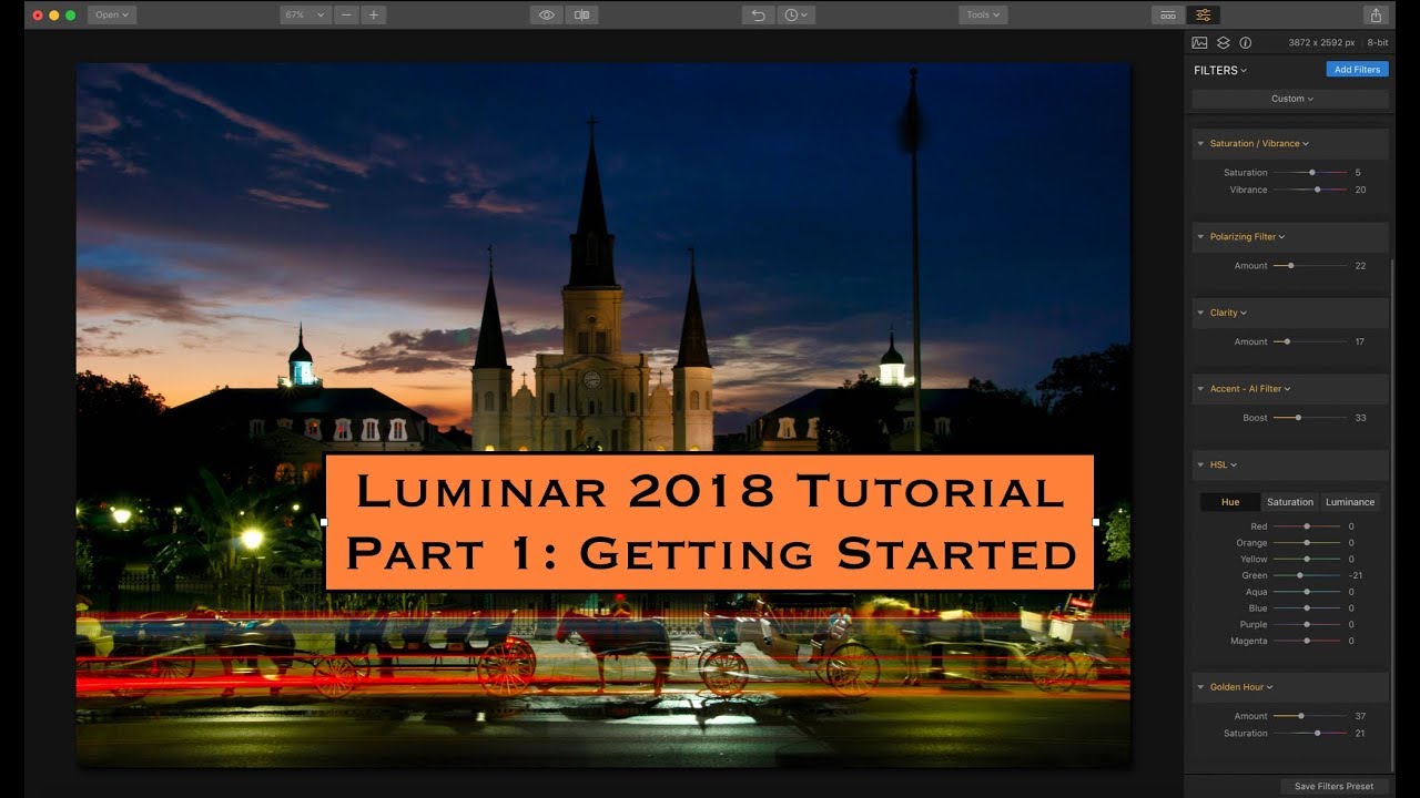 Luminar 2018 Tutorial, Part 1: Getting Started