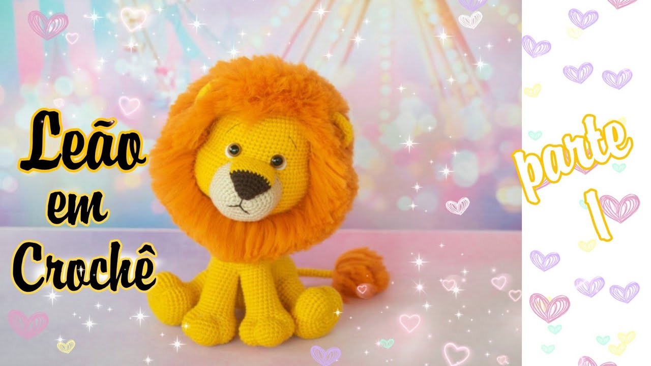 Leão em amigurumi (edição especial) Parte 1 (Cabeça,nariz e focinho)