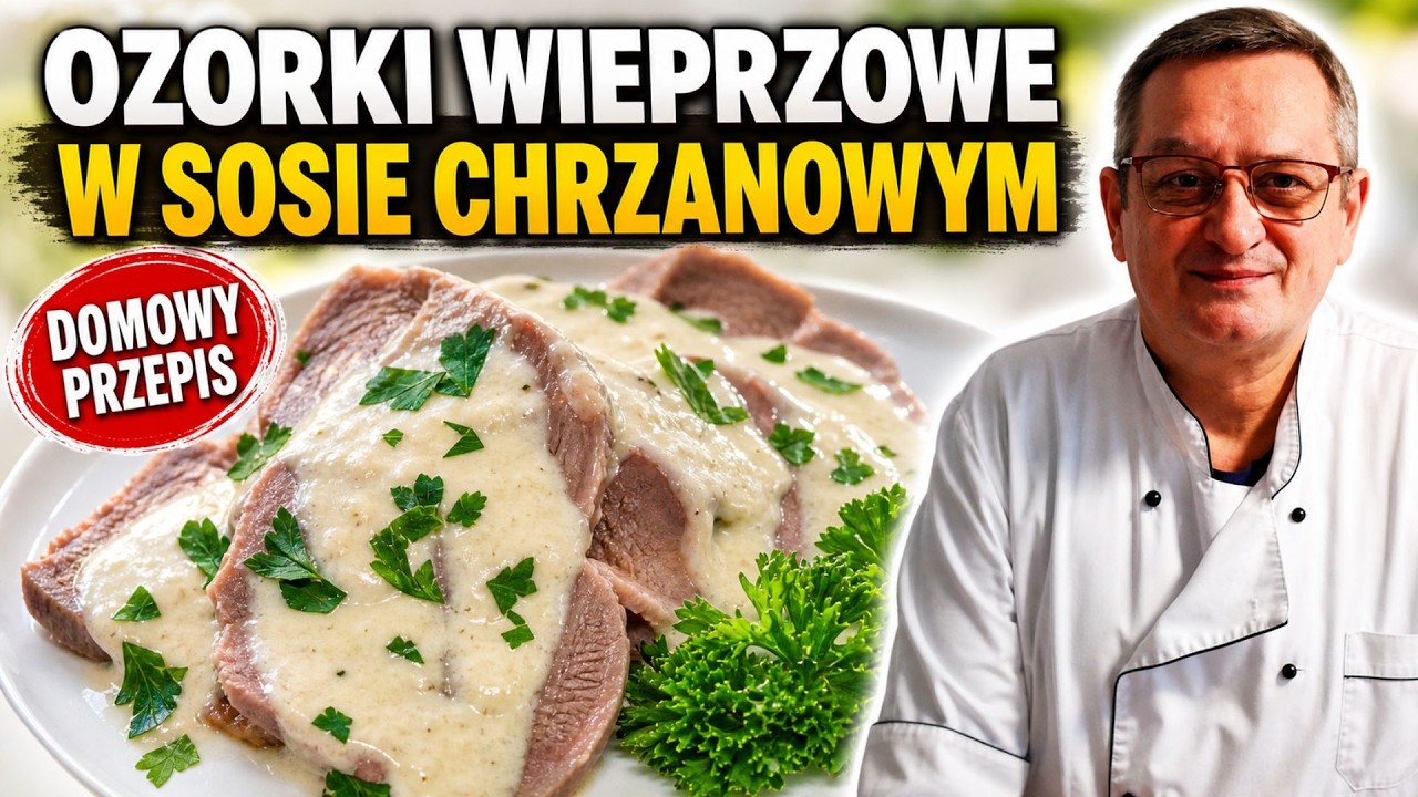 🟢 Ozory Wieprzowe w Sosie Chrzanowym – Tradycyjny Przepis Krok po Kroku 🟢