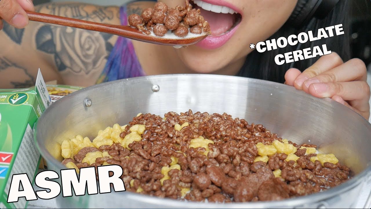 ASMR Chocolate CEREAL (CRUNCH EATING SOUNDS) NO TALKING | SAS-ASMR