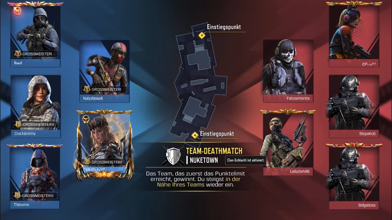 ✨💯✨Call of Duty mobile💢„Nuketown“ Team Deathmatch, ✨🥇1st.✨💥GRANDMASTER II💥🌟 Season 6/ USS 9 👊