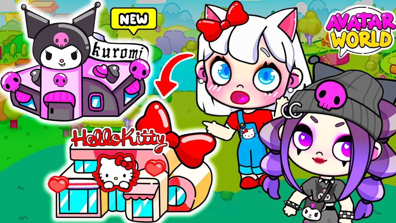 DOM HELLO KITTY kontra DOM KUROMI w Avatar World! NOWA, TAJEMNICZA AKTUALIZACJA