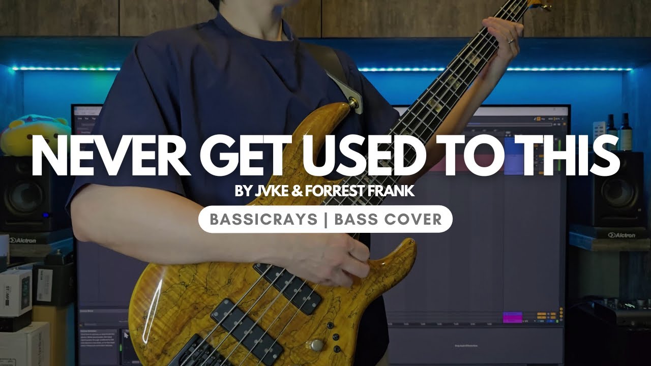 Never Get Used To This | JVKE & Forrest Frank | Bass Cover (4K)