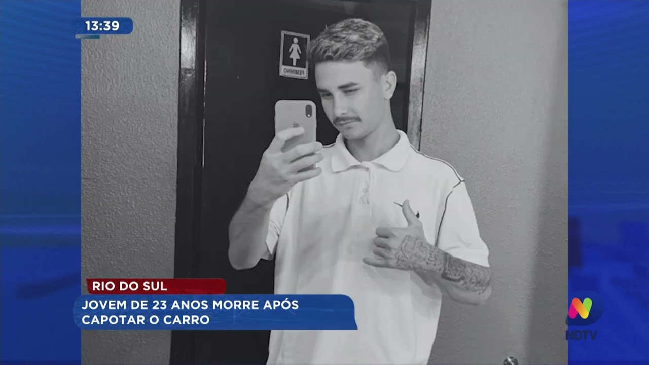 Jovem de 23 anos morre após capotar o carro