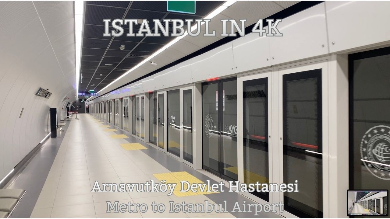 Arnavutköy Devlet Hastanesi Metro to Istanbul Airport | Ali Kuşçu Mosque Walk Tour 4K