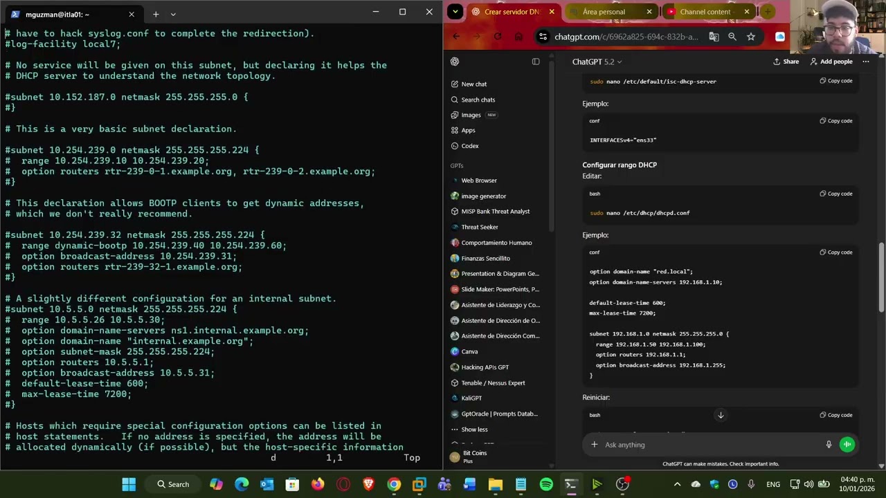 SO3 - MODULO 7 - INSTALAR UN SERVIDOR DNS Y DHCP