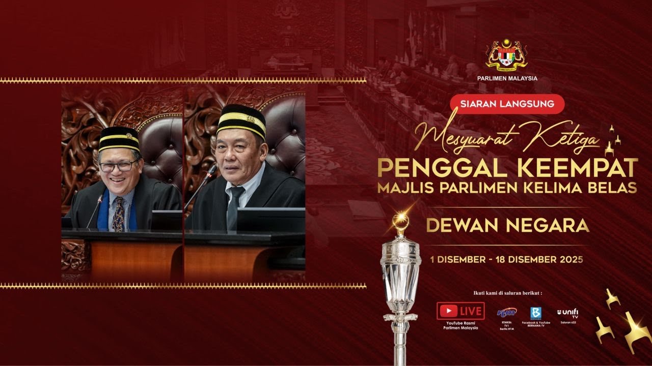 LANGSUNG: Persidangan Dewan Negara | Mesyuarat Ketiga Penggal Keempat | 3 Disember 2025