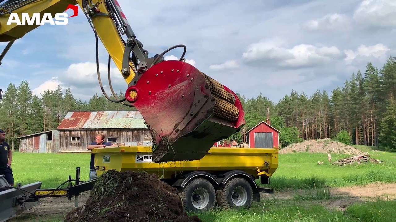 Lejneholm Entreprenad siktar 50 kubik/h med nya grymma siktskopan