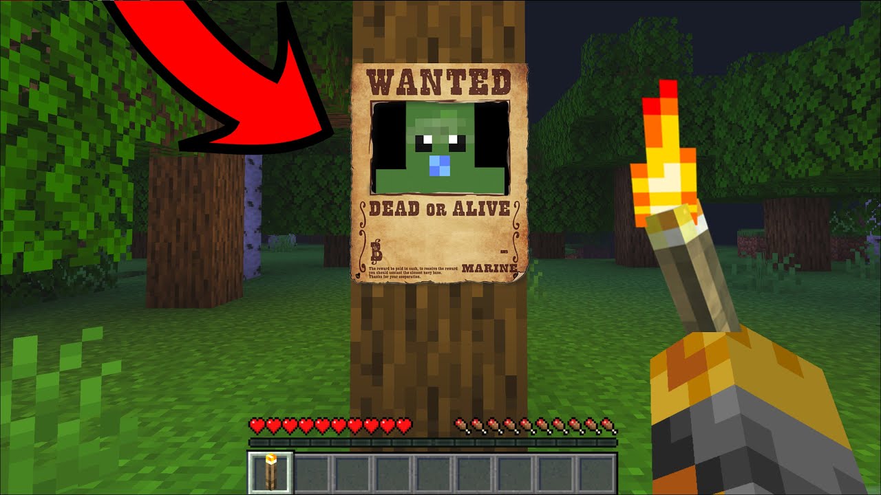 Minecraft MISSING BABY ZOMBIE IN DANGEROUS WOODS MOD / FIND LOST BABY MOB !! Minecraft Mods