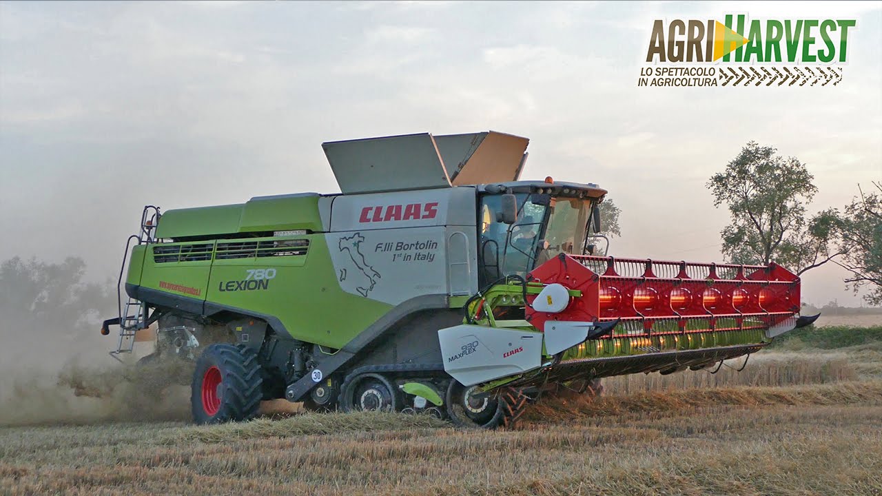 Claas Lexion 780 TT (2016 Version) wheat harvest - FIRST IN ITALY - 4K