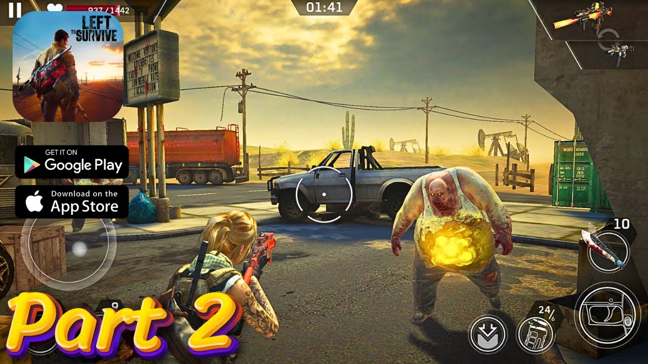 Left to Survive Gameplay Walkthrough Part 2 - Intense Zombie Battles Await! (iOS, Android)