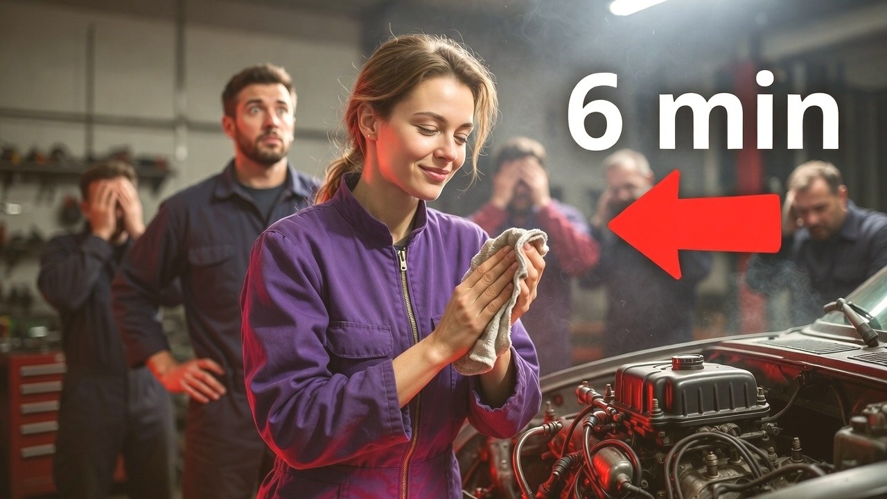 11 Mécaniciens Ont Capitulé : Elle Répare le Moteur en 6 Min et Ferme la Bouche du Propriétaire !