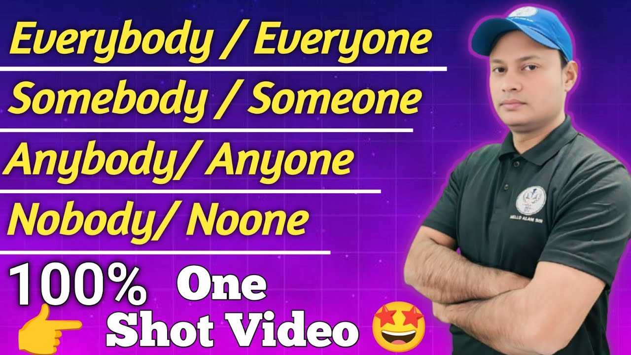 100% Clear: Everybody/Everyone, Somebody/Someone, Anybody/Anyone, Nobody/NoOne | English in One Shot