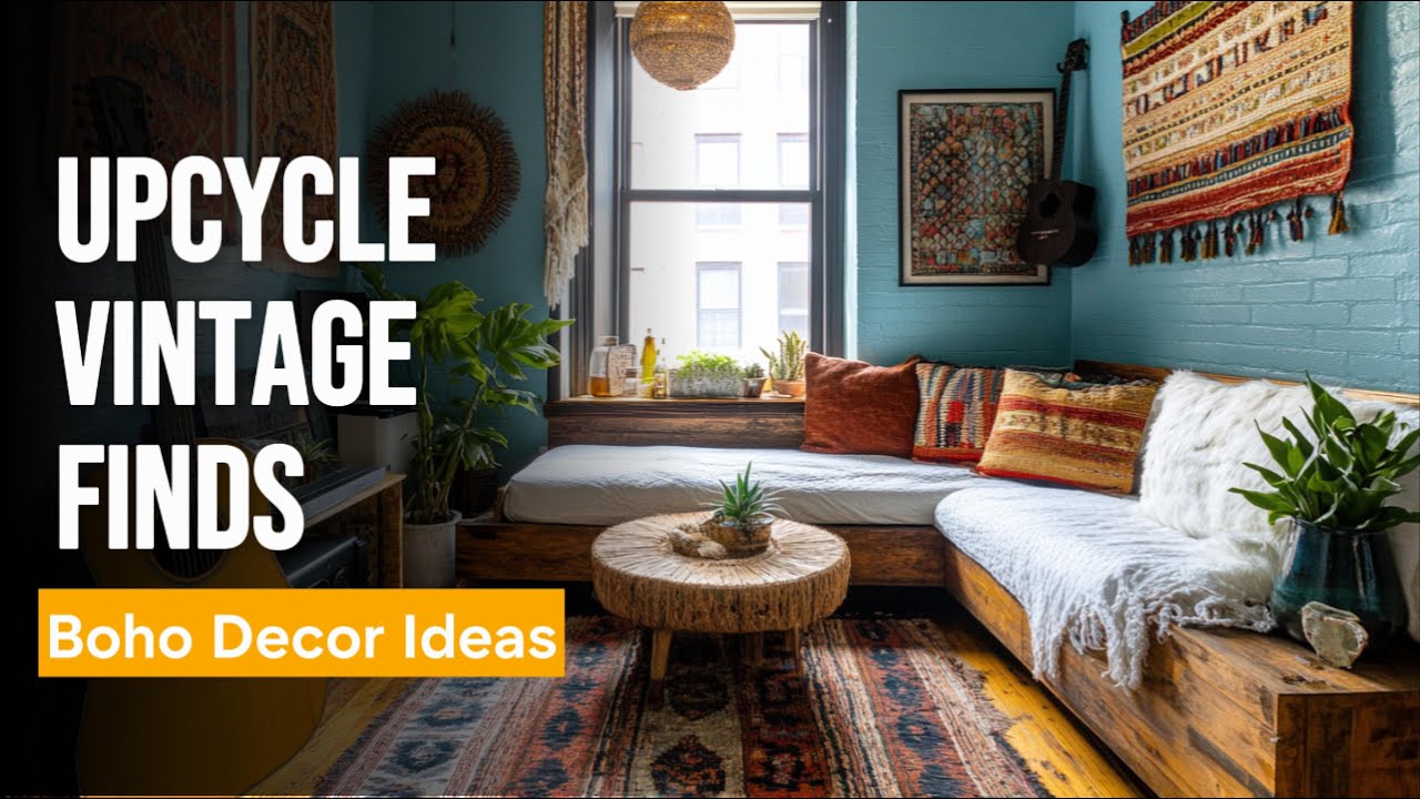 Upcycle Vintage Finds into Boho Decor Ideas - Give Your Apartment a Chic Bohemian Style Makeover